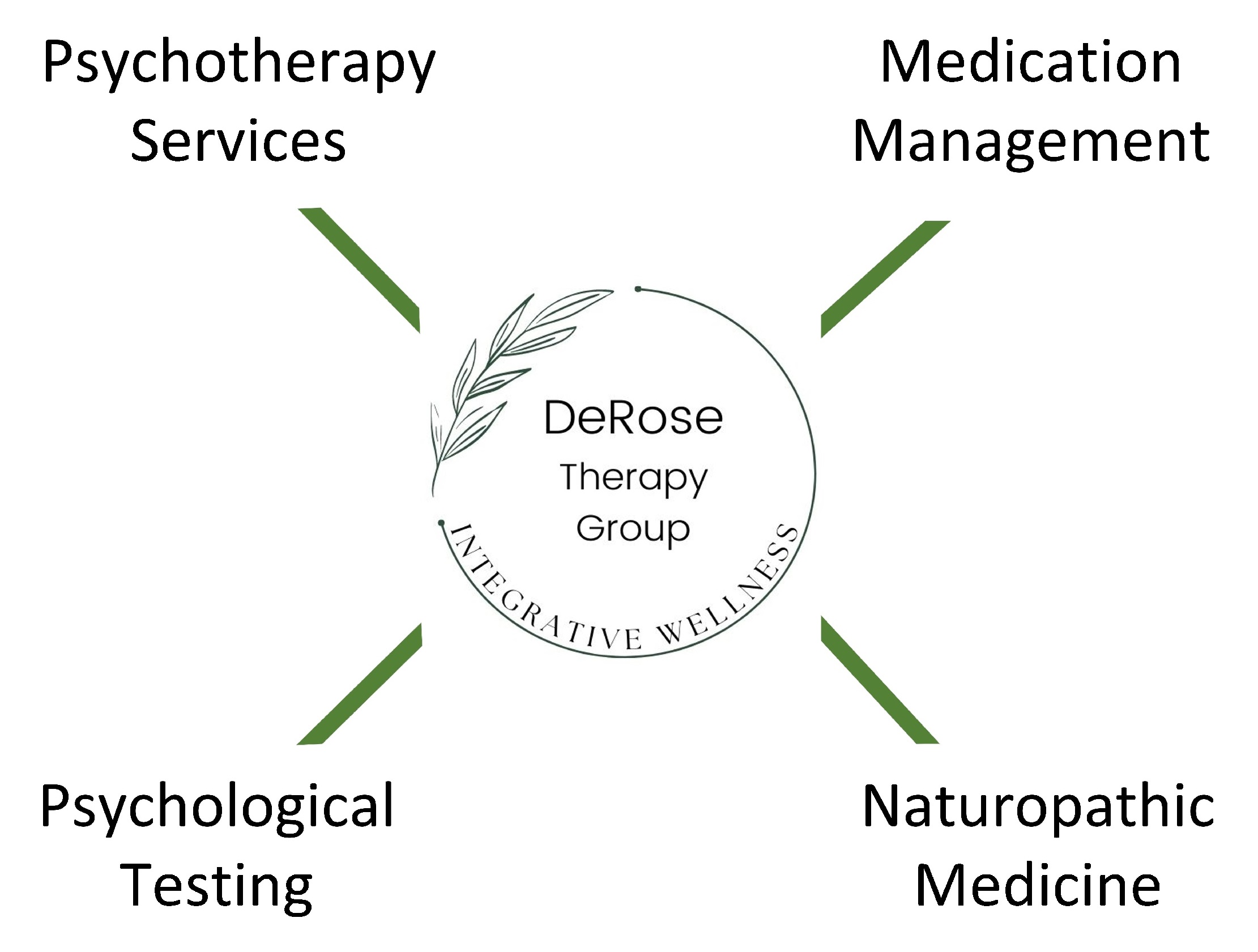 Psychotherapy Services, Medication Management, Naturopathic Medicine, Psychological Testing - 
        DeRose Therapy Group